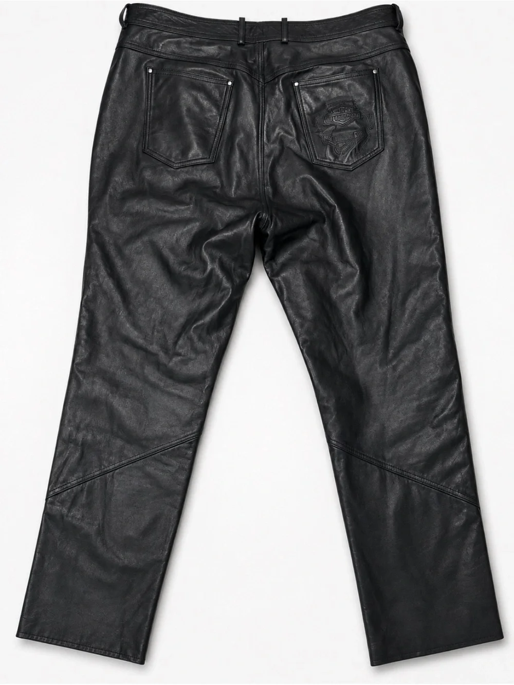 Harley-Davidson genuine black leather plus-size motorcycle/biker pants 🖤